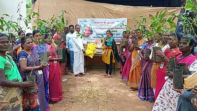 கோபாலசமுத்திரத்தில் 300 பேருக்கு மரக்கன்றுகள்