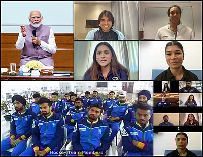 பாரீஸ் ஒலிம்பிக் பங்கேற்பாளா்களுடன் பிரதமா் மோடி உரையாடல்