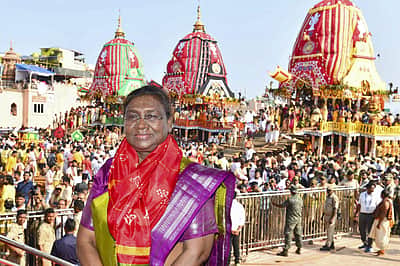 ஜெகந்நாதர் ரத யாத்திரையில் முர்மு!