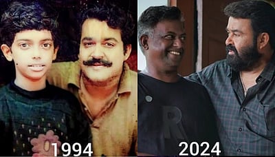 30 ஆண்டுகளுக்கு முன்பும் தற்போதும்..! மோகன்லாலுடன் எடுத்த புகைப்படம் வைரல்! 