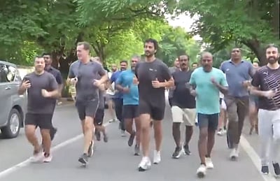 ஐக்கிய அரபு அமைச்சருடன் ஜாக்கிங் சென்ற மா.சுப்பிரமணியன்!