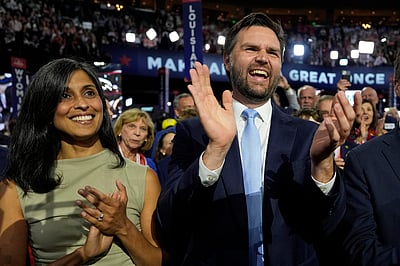 அமெரிக்க துணை அதிபர் வேட்பாளராக இந்திய வம்சாவளி பெண்மணியின் கணவர்