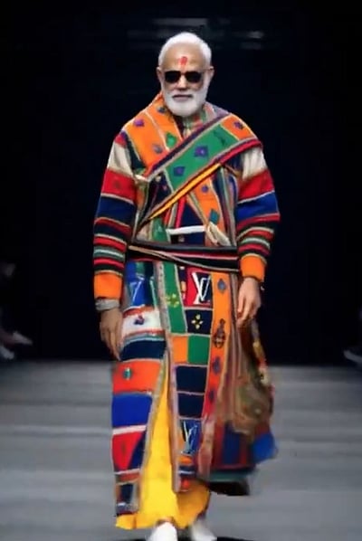 ஃபேஷன் ஷோவில் மோடி!