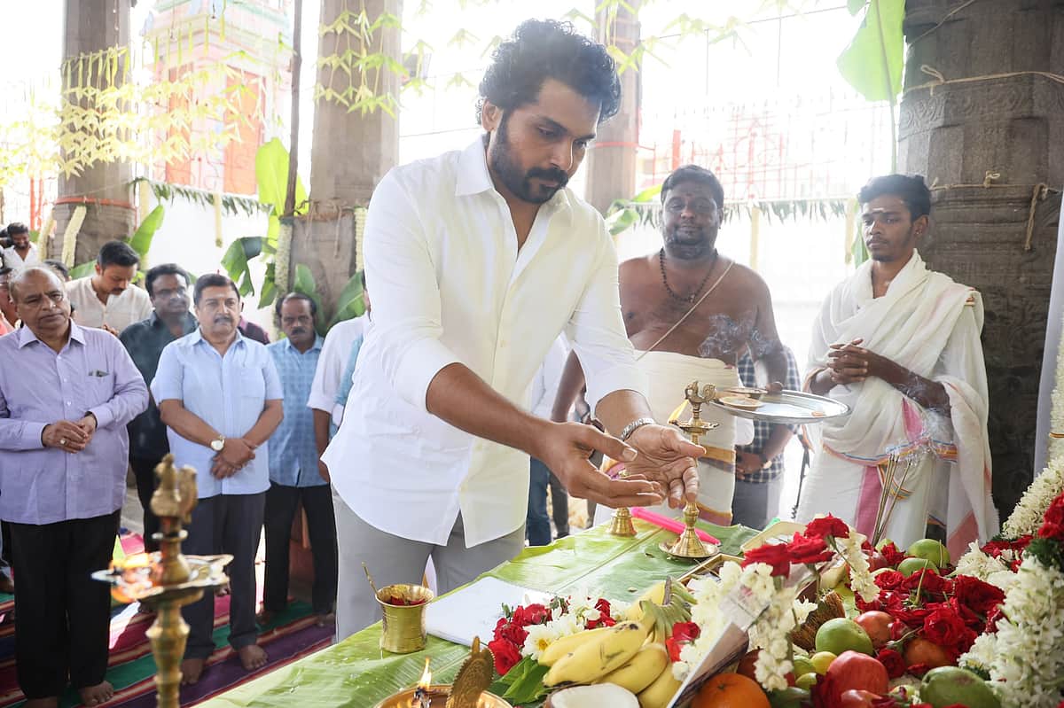 பூஜையுடன் தொடங்கிய சர்தார் 2 - புகைப்படங்கள்