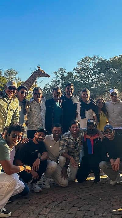 வனவிலங்குகளை கண்டுகளித்த இந்திய வீரர்கள்!