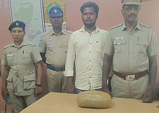 கஞ்சா பறிமுதல்: இளைஞா் கைது