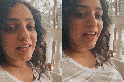 ஜூலை மாத மழை...! பாடல் பாடி விடியோ வெளியிட்ட நித்யா மேனன்! 