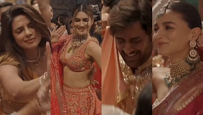 ஆனந்த் அம்பானி திருமண விழாவில் நடனமாடிய நட்சத்திரங்கள்..! வைரல் விடியோ! 