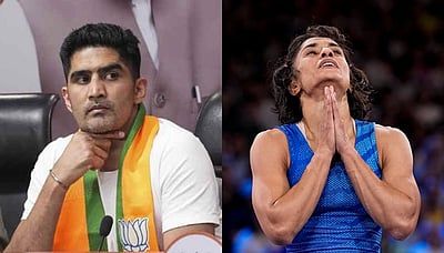 வினேஷ் போகத் தகுதி நீக்கத்துக்குப் பின் மிகப்பெரிய சதி உள்ளது: விஜேந்தர் சிங்!