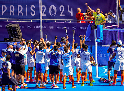 வெண்கலம் வென்றது ஹாக்கி அணி - புகைப்படங்கள்