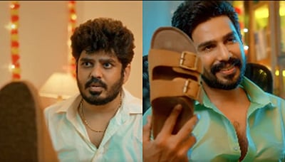 படம் நன்றாக இல்லையென்றால்...: செருப்பை காண்பித்து புரமோஷன் செய்த விஷ்ணு விஷால்! 