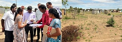 உங்களைத் தேடி உங்கள் ஊரில் திட்டம்: காங்கயத்தில் மாவட்ட ஆட்சியா் ஆய்வு