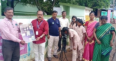 சொக்கநாதன்பட்டி பள்ளியில் தேசிய விண்வெளி தினம்