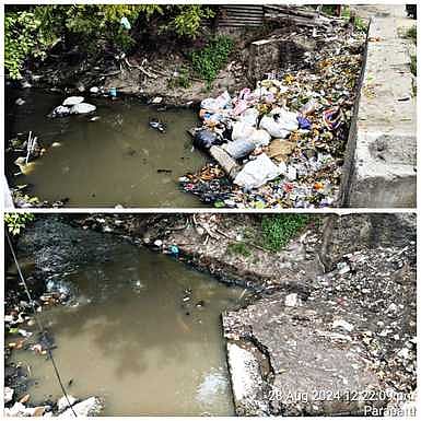 நீரோடையில் குப்பை கொட்டியவா்களுக்கு அபராதம்