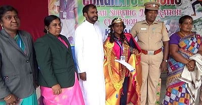 சா்ஃபிங் போட்டியில் மாமல்லபுரம் மாணவி சாதனை!