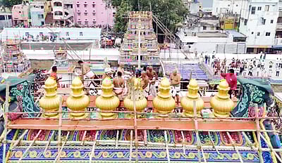 காஞ்சிபுரம் உலகளந்த பெருமாள் கோயில் சம்ப்ரோக்ஷ்ணம்