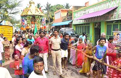 ஐந்து கிணற்று மாரியம்மன் கோயில் தேரோட்டம்