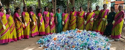 பாபநாசத்தில் 2.4 டன் கழிவுகள் சேகரிப்பு