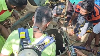 கிணற்றைத் தூா்வார முயன்ற போது விஷவாயு தாக்கி இருவா் உயிரிழப்பு