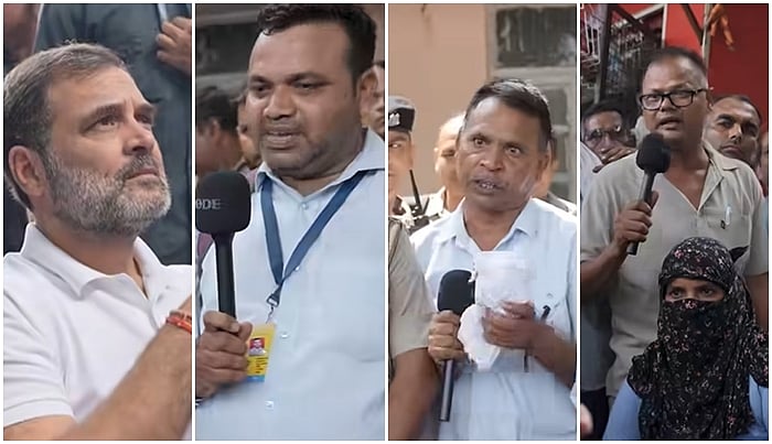 தில்லி போக்குவரத்துத் துறை ஊழியர்களுடன் ராகுல்! விடியோ