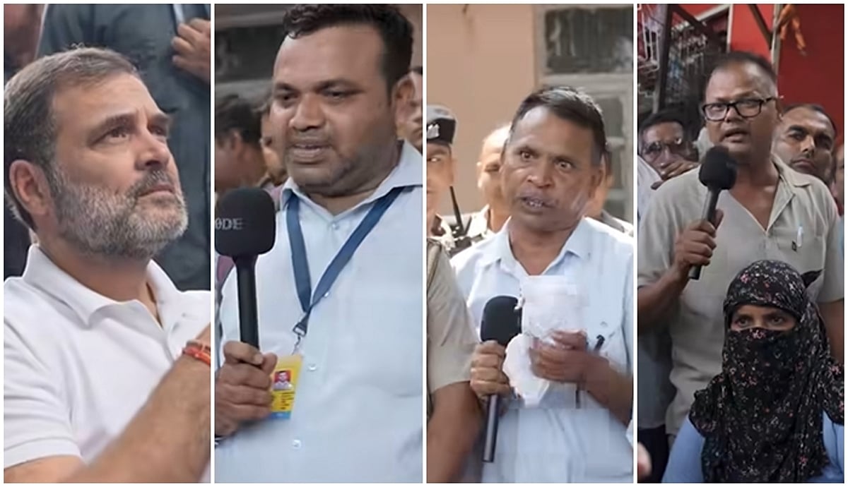 தில்லி போக்குவரத்துத் துறை ஊழியர்களுடன் ராகுல்! விடியோ