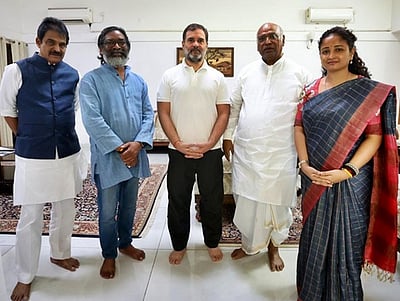 ராகுல், கார்கேவுடன் முதல்வர் ஹேமந்த் சோரன் சந்திப்பு!