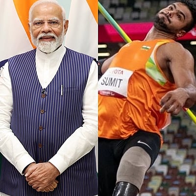 பாராலிம்பிக்ஸ் ஈட்டி எறிதலில் தங்கம் வென்ற இந்திய வீரர் சுமித்துக்கு பிரதமர் வாழ்த்து!
