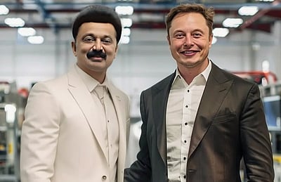 முதல்வர் ஸ்டாலினுடன் எலான் மஸ்க்: வைரல் புகைப்படம்! 