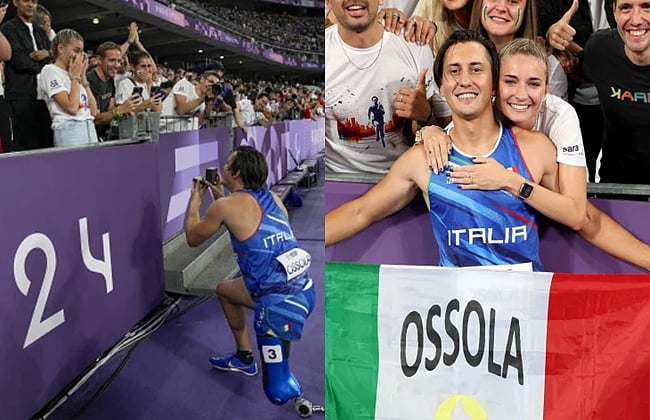 மகிழ்ச்சி வெள்ளத்தில் அலெஸாண்ட்ரோ ஓசோலா, காதலி அரியன்னா மந்தரடோனி