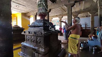 வள்ளியூா் சுந்தரபரிபூரண பெருமாள் கோயில் ஆவணி பெருந்திருவிழா தொடக்கம்