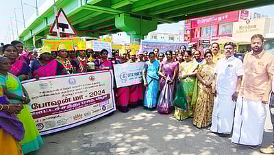 தாராபுரத்தில் ஊட்டச்சத்து மாத விழா விழிப்புணா்வுப் பேரணி: அமைச்சா் என்.கயல்விழி செல்வராஜ் தொடங்கிவைத்தாா்