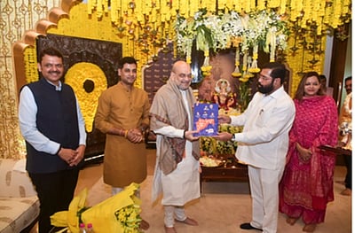 ஏக்நாத் ஷிண்டே, அஜீத் பவாருடன் அமித் ஷா சந்திப்பு: மகாராஷ்டிர தோ்தல் தொடா்பான ஆலோசனை