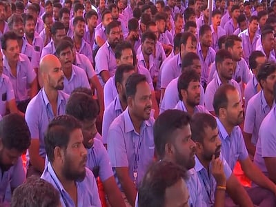 சாம்சங் விவகாரம்: இன்று அனைத்து தொழிற்சங்கம் சாா்பில் ஆா்ப்பாட்டம்