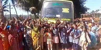 பச்சமலையில் அரசுப் பேருந்து சிறைபிடிப்பு