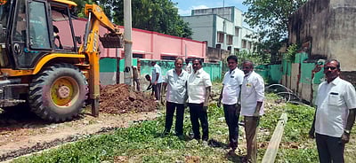 கோயிலுக்கு செல்லும் பாதை சீரமைப்பு