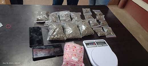 500 கிராம் கஞ்சா பறிமுதல்