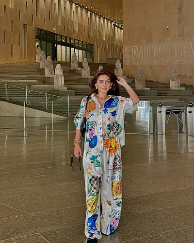 மாபெரும் எகிப்து அருங்காட்சியகத்தில்... தான்யா சர்மா!