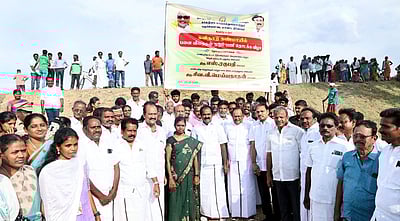 புதுகையில் 1.50 லட்சம் பனை விதைகள் விதைக்கும் பணி தொடக்கம்