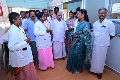 அரசு மருத்துவமனையில் எம்.எல்.ஏ. ஆய்வு