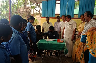 தூய்மைப் பணியாளா்களுக்கு மருத்துவ முகாம்