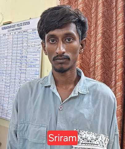 கும்பகோணத்தில் புதன்கிழமை கஞ்சா விற்பனையில் ஈடுபட்ட கல்லூரி மாணவா்கள்.