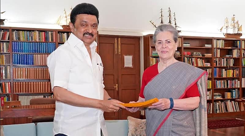 Chief Minister M.K. Stalin's post on Sonia Gandhi's health