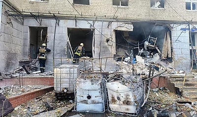 உக்ரைன் மருத்துவமனையில் ரஷியா தாக்குதல்