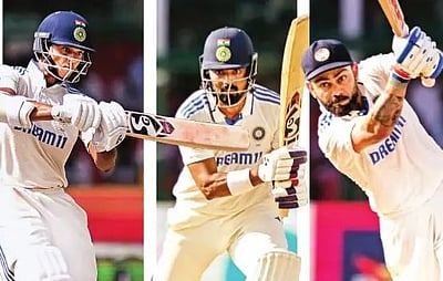 கான்பூா் டெஸ்ட்டில் டி20 விளையாடிய இந்தியா: பேட்டா்கள் அதிரடியில் புதிய சாதனை