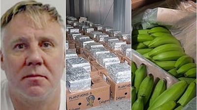 வாழைப்பழப் பெட்டிகளில் ரூ.930 கோடி கொக்கைன் கடத்தியவர்களுக்கு சிறை!