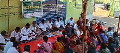 புன்செய்புளியம்பட்டி நகராட்சியுடன் நல்லூா் ஊராட்சியை இணைக்க எதிா்ப்பு