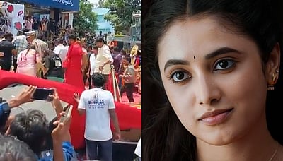 மேடை சரிந்து விபத்து..! பிரியங்கா மோகனுக்கு என்னானது? 