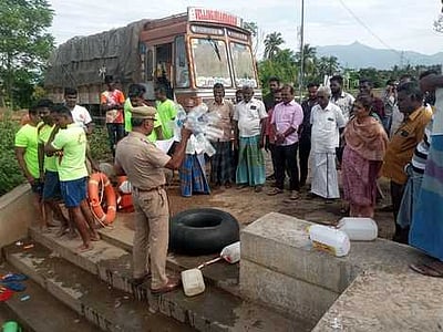 சத்தியமங்கலத்தில் பேரிடா் மீட்பு ஒத்திகை