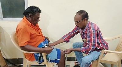 மாற்றுத்திறனாளிகளுக்கு
உதவி உபகரணங்கள்
வழங்க அளவீட்டு முகாம்