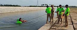 தென்மேற்குப் பருவமழை முன்னெச்சரிக்கை: தீயணைப்புத் துறையினா் பாதுகாப்பு ஒத்திகை